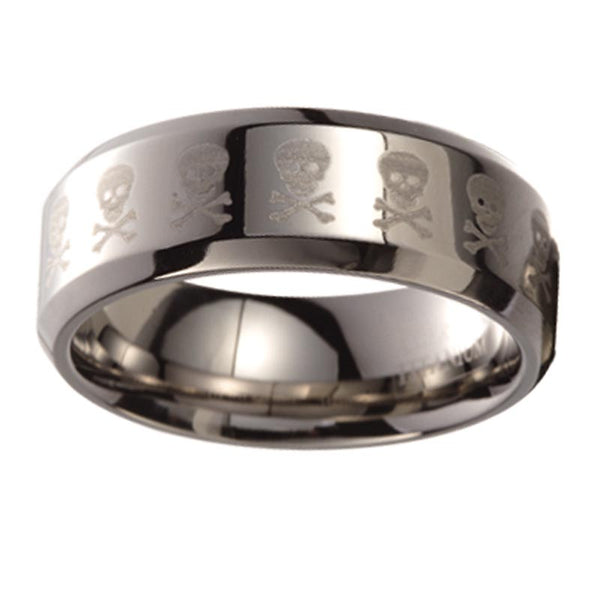 MEN'S TITANIUM SKULL BAND