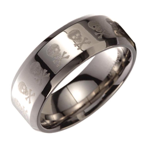 MEN'S TITANIUM SKULL BAND
