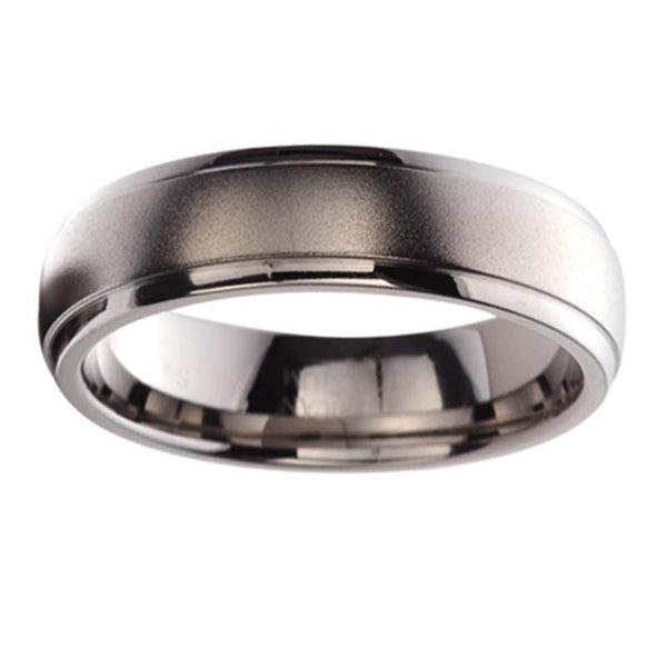 MEN'S SATIN FINISH TITANIUM BAND