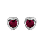 "TWINS" RUBY STUDS