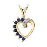"SAPPHIRA " SAPPHIRE DIAMOND HEART
