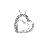 "TWINS" DIAMOND HEART PENDANT