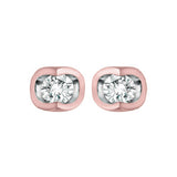 "ROSEE"  DIAMOND STUDS