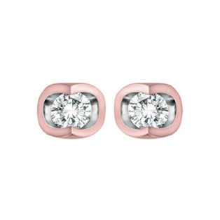 "ROSEE"  DIAMOND STUDS
