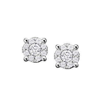 "Caitlan" DIAMOND CLUSTER STUDS