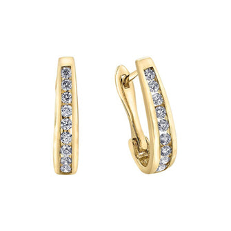 "Shantell" DIAMOND SHRIMP EARRINGS