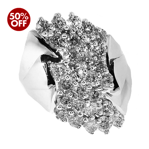 "CLAUDIA" DIAMOND CLUSTER RING