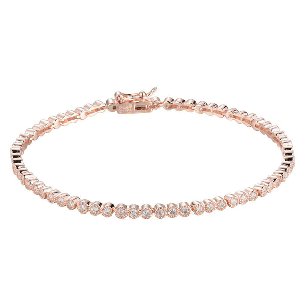 Diamondlite CZ bracelet / Milgrain accents