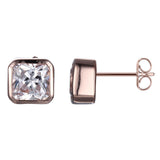 Reign CZ radiant cut Studs