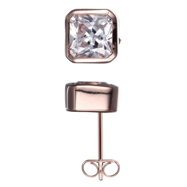 Reign CZ radiant cut Studs