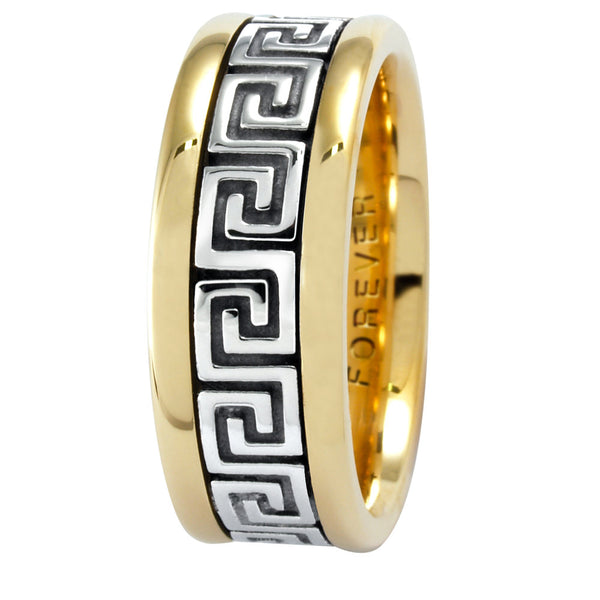 7.5MM LADIES ROMAN KEY WEDDING BAND