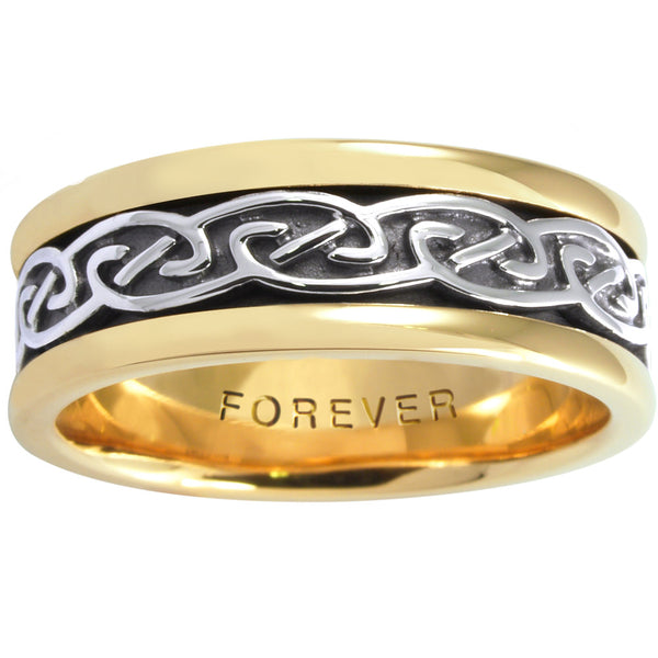 MEN'S 7.5MM CELTIC LINK WEDDING BAND