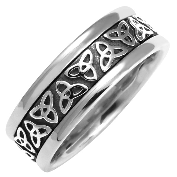 MEN'S CELTIC WEDDING BAND "Three"
