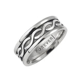 LADIES CELTIC SERPENT'S WAVE WEDDING BAND