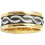 MEN'S CELTIC SERPENT'S WAVE WEDDING BAND