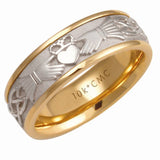 7.5 MM LADIES CLADDAGH WEDDING BAND
