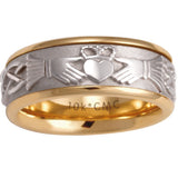 7.5MM MEN'S CLADDAGH WEDDING BAND