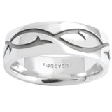 7 MM  MEN'S  TATTOO WEDDING BAND