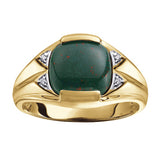 "HUNTER" MEN'S BLOOD STONE RING