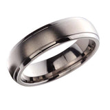 MEN'S SATIN FINISH TITANIUM BAND