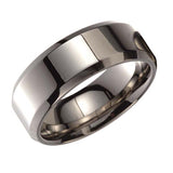 MEN'S HIGH POLISH TITANIUM BAND