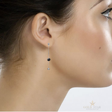 ELLE™ DOUBLE  DROP AGATE EARRINGS