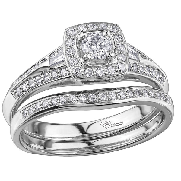 "Sophia" Diamond Halo Set