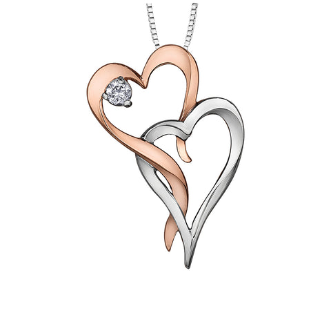 "I AM CANADIAN" DIAMOND HEART PENDANT