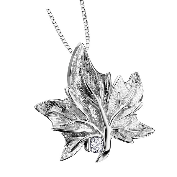 "I AM CANADIAN" MAPLE LEAF PENDANT