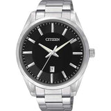 Men's Citizen Quartz Watch with Black Dial