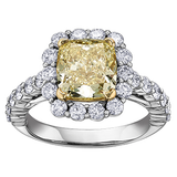 "VIVA" MAPLE LEAF™ CANARY DIAMOND RING