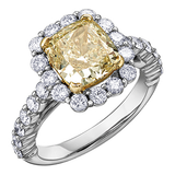 "VIVA" MAPLE LEAF™ CANARY DIAMOND RING