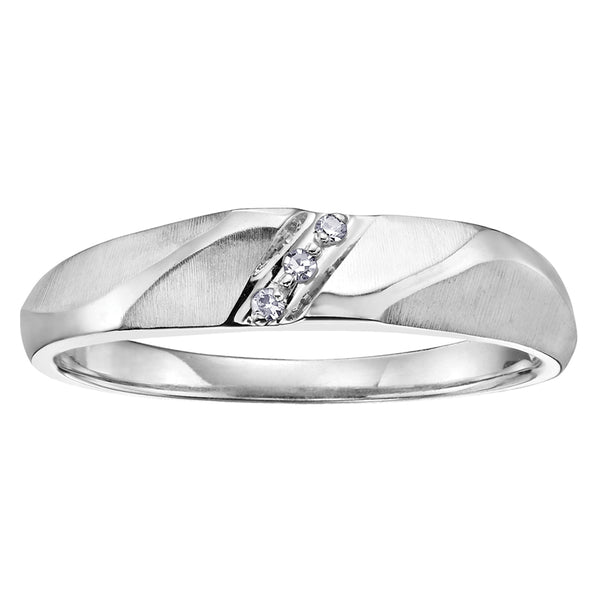 MEN'S WHITE GOLD DIAMOND RING
