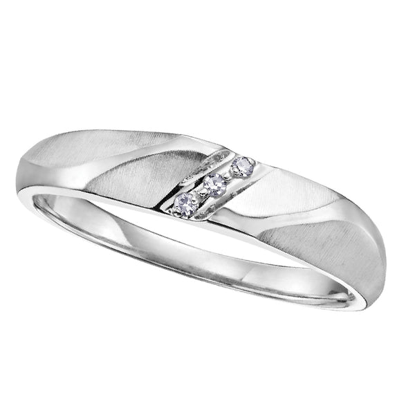 MEN'S WHITE GOLD DIAMOND RING