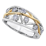 TWO-TONE DIAMOND RING