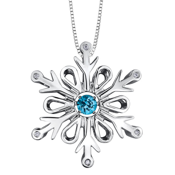 Blue Topaz & Diamond Pulse™ Snowflake