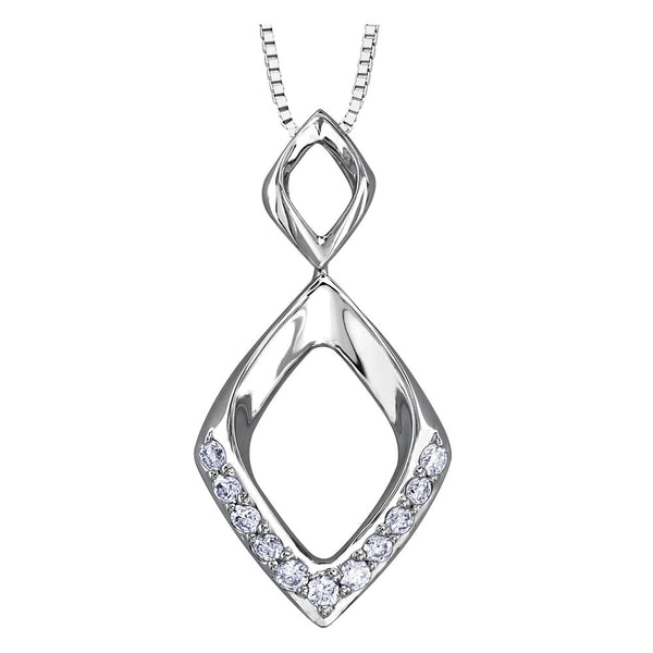 "DONNA" DIAMOND DROP PENDANT