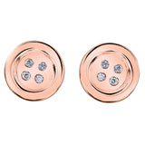 "ROSA" DIAMOND BUTTON STUDS