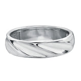 "LIAM" MEN'S WHITE GOLD BAND