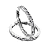 "SEANNA" DIAMOND HOOPS