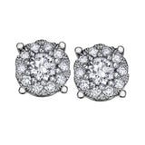 "NANCY" STARBURST DIAMOND STUDS