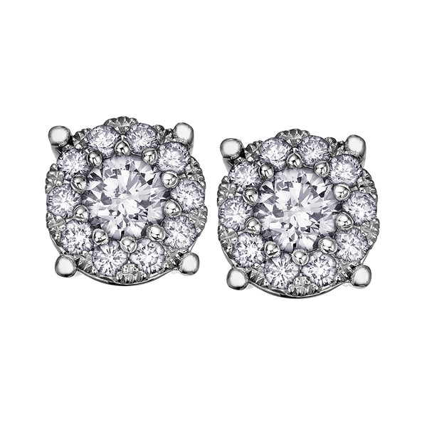 "NANCY" STARBURST DIAMOND STUDS