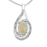 OPAL & DIAMOND PENDANT