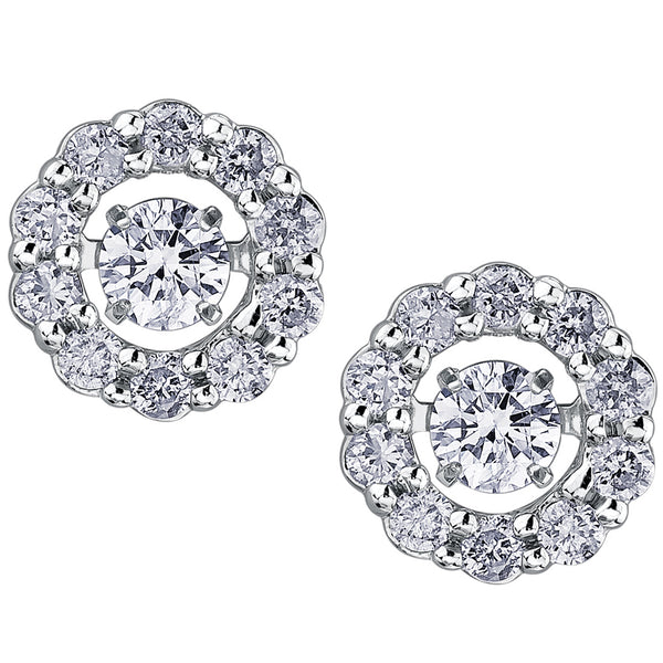 "HAILLEY" Pulse™ DIAMOND HALO STUDS
