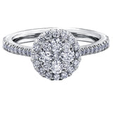 "SERINA" DIAMOND HALO RING