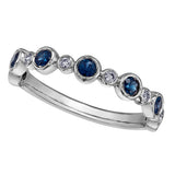 "SAPHIRA" SAPPHIRE DIAMOND BAND