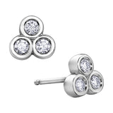 "BELLE" BEZEL DIAMOND STUDS