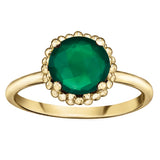 "ONNA" GREEN ONYX RING
