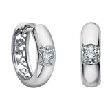 "EMMA" DIAMOND HUGGIE EARRINGS