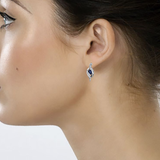 "SAMANTHA" SAPPHIRE & DIAMOND EARRINGS